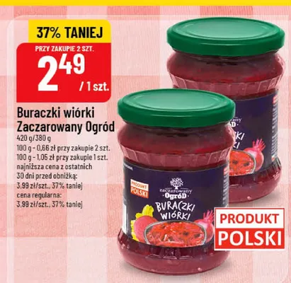 Buraczki wiórki Zaczarowany Ogród promocja w POLOmarket