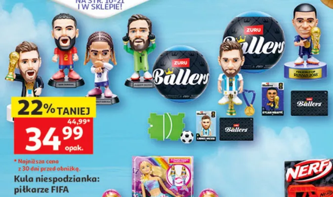 Kula niespodzianka: piłkarze FIFA promocja w Auchan