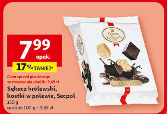 Sękacz królewski kostki w polewie Secpol promocja w Auchan