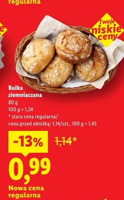 Bułka ziemniaczana promocja w Lidl
