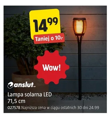 Lampa solarna LED Anslut 71,5 cm promocja w Jula
