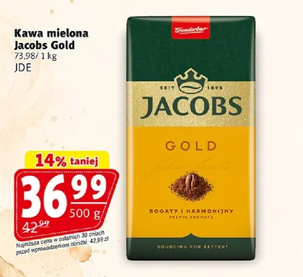 Kawa mielona Jacobs Gold promocja w Prim Market