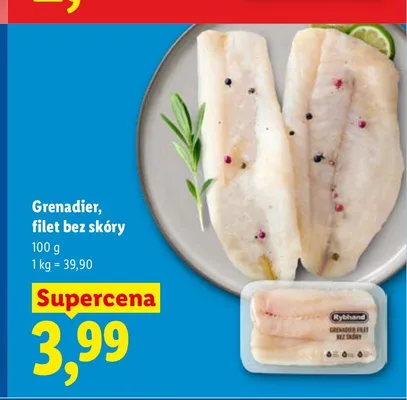 Grenadier filet bez skóry Rybhand promocja w Lidl