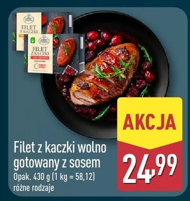 Filet z kaczki wolno gotowany z sosem różne rodzaje promocja w Aldi