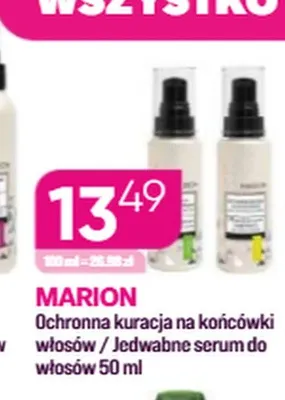 Jedwabne serum do włosów Marion promocja w Drogerie Koliber
