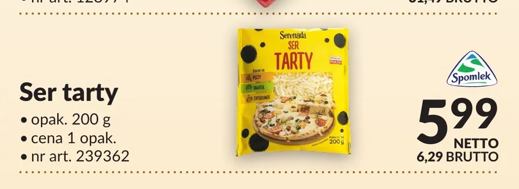 Ser tarty Serenada promocja w Makro
