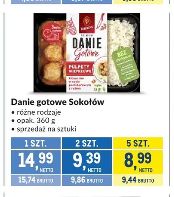 Danie gotowe Sokołów promocja w Makro