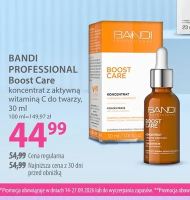 Koncentrat z aktywną witaminą C do twarzy Boost Care Bandi Professional promocja w Hebe