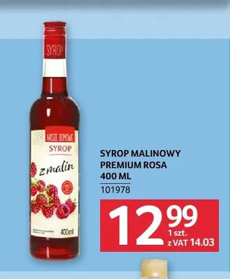 Syrop malinowy Premium Rosa promocja w Selgros