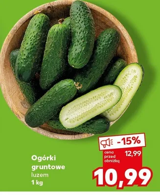 Ogórki gruntowe luzem Kaufland promocja w Kaufland