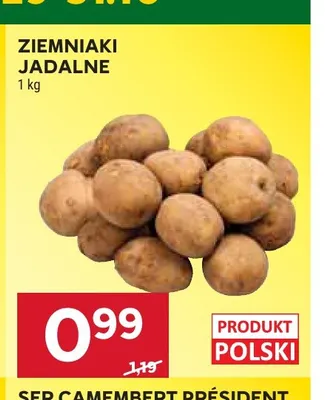 Ziemniaki jadalne promocja w Stokrotka