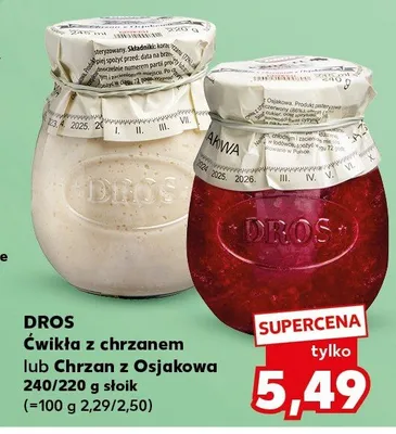 Ćwikła z chrzanem lub Chrzan z Osjabowa promocja w Kaufland