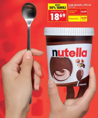 Lody Nutella promocja w Biedronka