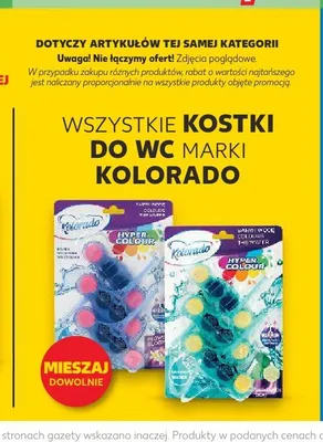 Kostka do WC Kolorado Hyper Colour promocja w Kaufland