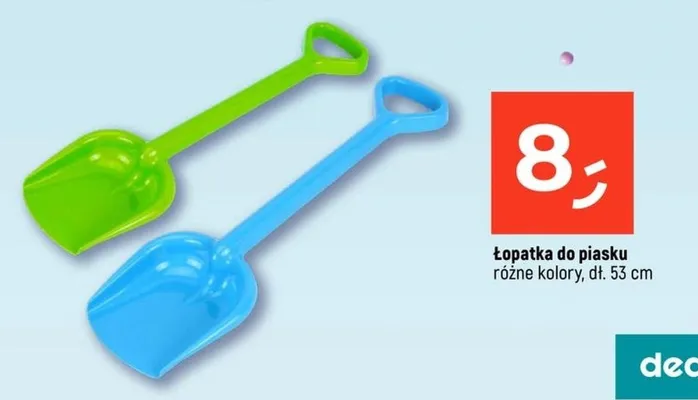 Łopatka do piasku promocja w Dealz