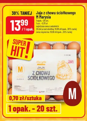 Jajka kurze z chowu ściółkowego M Marysia promocja w POLOmarket