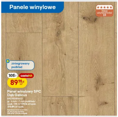 Panel winylowy Spc Dąb Galicus promocja w Castorama