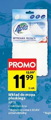 Wkład do mopa płaskiego mikrowłókno promocja w Intermarche