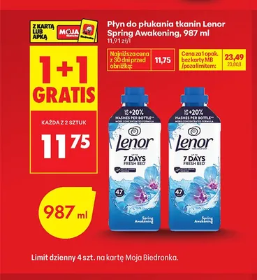 Płyn do płukania tkanin Lenor Spring Awakening promocja w Biedronka