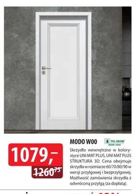 Skrzydło wewnętrzne Modo W00 Pol-Skone promocja w Dobre Dla Domu