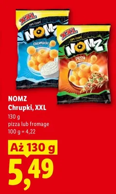 Chrupki pizza XXL Nomz promocja w Lidl