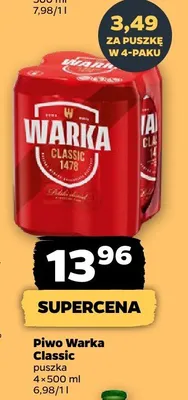Piwo Warka Classic promocja w Netto