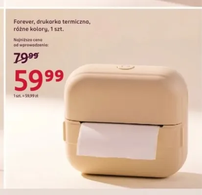 Drukarka termiczna Forever promocja w Rossmann