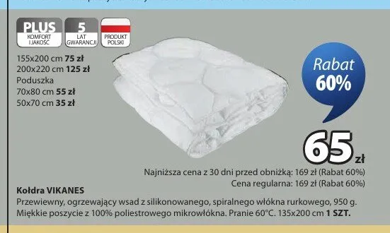 Kołdra VIKANES promocja w Jysk
