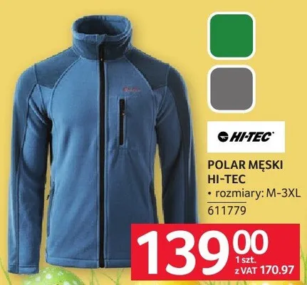 Polar męski Hi-Tec promocja w Selgros