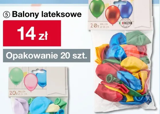 Balony lateksowe promocja w Woolworth