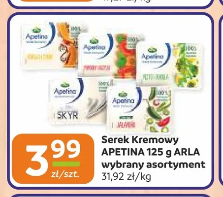 Serek kremowy Apetina Arla promocja w Społem Częstochowa