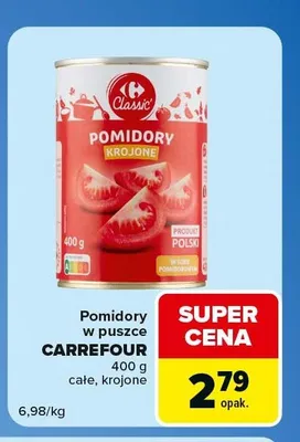 Pomidory w puszce Carrefour Classic całe promocja w Carrefour Express