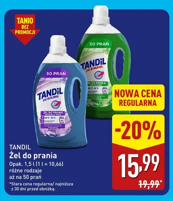 Żel do prania do koloru Tandil promocja w Aldi