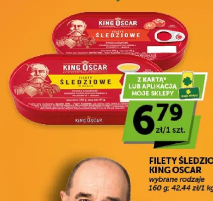 Filety śledziowe w sosie pomidorowym King Oscar promocja w Groszek