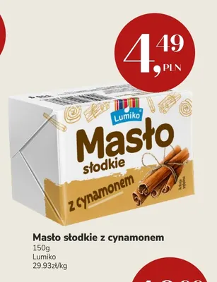 Masło słodkie z cynamonem Lumiko promocja w Market Point