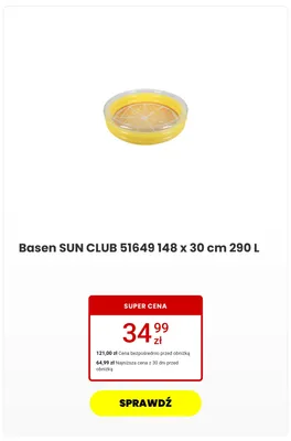 Basen Sun Club promocja w Media Expert