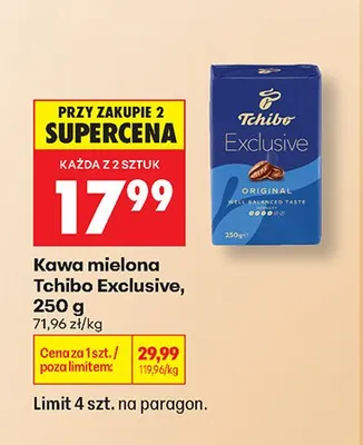 Kawa mielona Tchibo Exclusive promocja w Biedronka