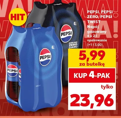 Napój gazowany Pepsi 4-pak promocja w Kaufland