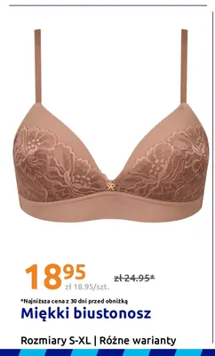 Miękki biustonosz promocja w Action