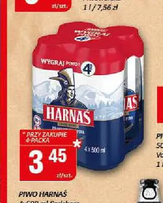 Piwo Harnaś 4-pak 500 ml promocja w Chorten