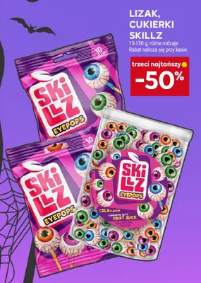 Lizak, cukierki Skillz promocja w Stokrotka