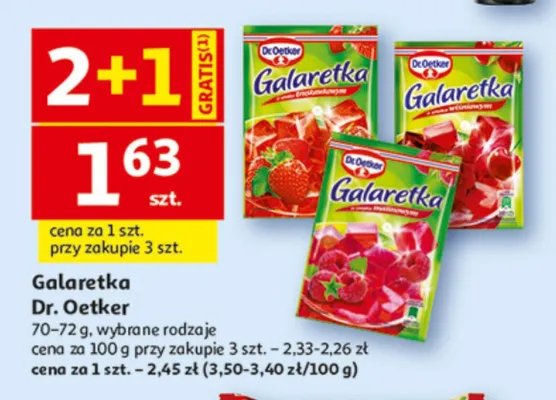 Galaretka malinowa Dr. Oetker promocja w Auchan