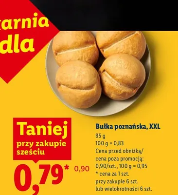 Bułka poznańska, XXL promocja w Lidl