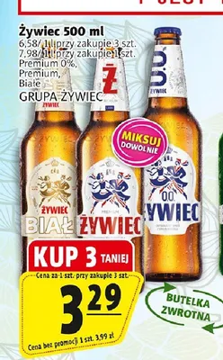 Piwo bezalkoholowe Żywiec Premium 0% promocja w Prim Market