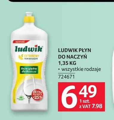 Płyn do naczyń Ludwik promocja w Selgros
