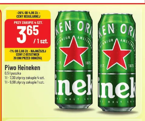 Piwo Heineken promocja w POLOmarket