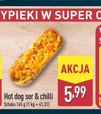 Hot dog ser & chilli promocja w Aldi