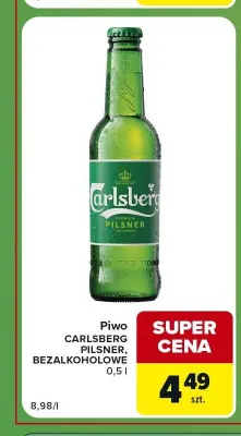 Piwo Carlsberg Pilsner promocja w Carrefour Express