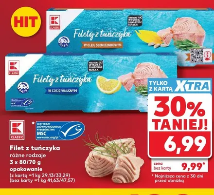 Filet z tuńczyka K-Classic promocja w Kaufland