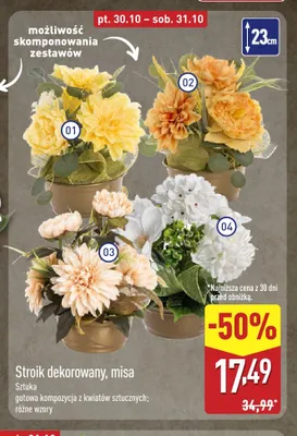 Stroik dekorowany misa promocja w Aldi